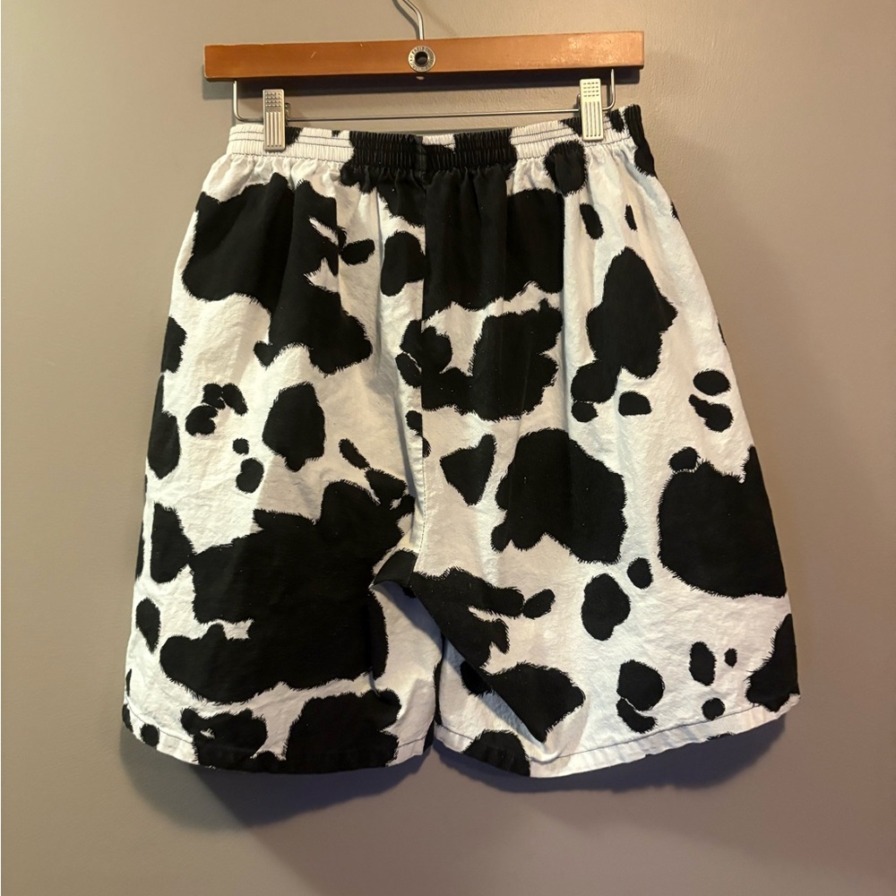 Vintage Rare 90’s Aerosmith Band Promo By Giant Cow Print Shorts - Picture 3 of 5